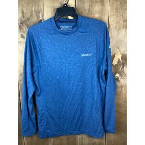 Eddie Bauer Men’s Motion Long Sleeve Shirt Blue Size Small